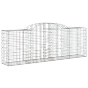 Gabionska košara s lukom 300x50x100/120 cm pocincano željezo