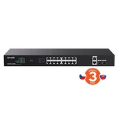Tenda TEG1120P-16-250W PoE Gigabitno stikalo 16x 1Gbps PoE 802.3af/at 2x SFP 2x RJ45, 230W, Rack