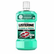Listerine Clean & Fresh Mild Taste Mouthwash ustna vodica brez alkohola, primerna za zobe z zobnim aparatom