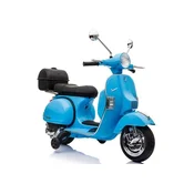 slomart LEAN CARS skuter Vespa na akumulator, modri, LED luči, MP3