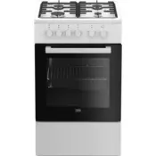 BEKO Prostostoječi štedilnik Beko FSS52020DW z 60L pečico, (5000554308)