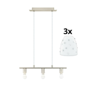 Eglo - LED luster na sajli MY CHOICE 3xE14/4W/230V hrom/bela