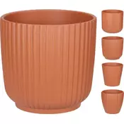 eoshop Keramični okrasni lonec za rastline terakota TE mix, O 13,5 x 13 cm