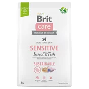 Brit Care Dog Sustainable Sensitive riba & insekti - Varčno pakiranje: 2 x 3 kg