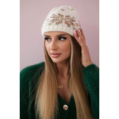 Kesi Womens cap Florencja K350 ecru+khaki