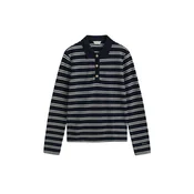 GANT Majica temno modra / bela