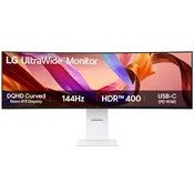 Gaming monitor LG - UltraWide 49U950A-W, 49, 144Hz, FreeSync, White