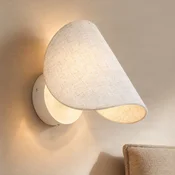 Lucande LED-stenna svetilka Tamani, bež, lan, stopnjevalno zatemnjevanje - Dnevna soba/jedilnica - Dizajn - bež, bela - Tkanine/tekstil