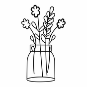 WALLXPERT Zidna dekoracija Flower 7