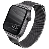 UNIQ strap Dante Apple Watch Series 4/5/6/SE 44mm. Stainless Steel graphite (UNIQ-44MM-DANGRP)