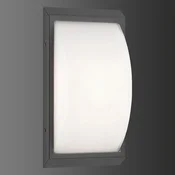 LCD LED zunanja stenska svetilka 053 iz nerjavečega jekla, grafit - Sodobni - opal, grafit - Steklo