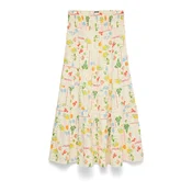 VERO MODA Suknja VMElena boja pijeska / žuta / zelena / crvena