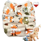 shumee Plenice za večkratno uporabo COOLMAX POCKET Z LISIČJIMI KRILI NappiMe plenice