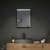 Paulmann Miro LED stensko ogledalo CCT 62x45 Backlight - Kopalnica - Sodobni - črn - Kovina