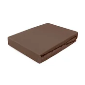 shumee Rjuha z elastiko 200x220, elastičen jersey, 100% bombaž, čokoladne barve