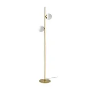 AKTERSPRING Podna lampa, opal bela staklo/mesingano, 162 cm