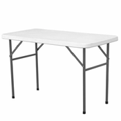 slomart Bela zložljiva gostinska miza 122x61cm do 130kg - Hendi 810934
