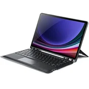 Dux Ducis DK ovitek s tipkovnico za Samsung Galaxy Tab S10 Plus/S9 Plus/S9 FE Plus, črn