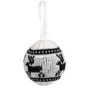 shumee Božični okrasek, volnen obesek, TEMNO MODRA ŽOGICA, 8 cm