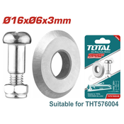 TOTAL Nož za rezac plocica O16xO6x3mm