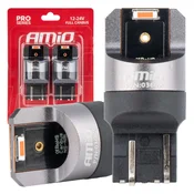 Avtomobilske LED žarnice AMiO W21/5W, rdeče, 12V/24V