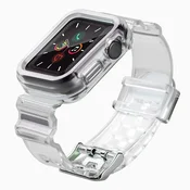 Silikonski pašček z ohišjem Strap Light za Apple Watch 38mm - črna