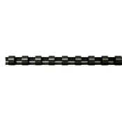 Spirala, plasticna, 6 mm, 10-20 listova, FELLOWES, 100 kom, crna 5345307