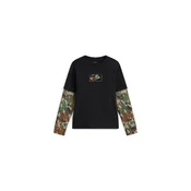 Vans Camo Twofer Kids Sweater black