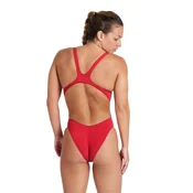 Womens swimwear arena swim tech solid red/white xl - uk38