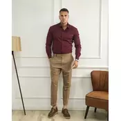 Squareonline Muške elegantne pantalone, Krem