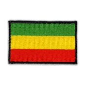 shumee Našitek zastave Etiopije - Prišiven - Vezen našitek/značka/emblem