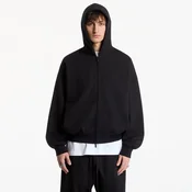 Mikina Fear of God Essentials Classic Fit Fleece Zip-Up Hoodie Vintage Black S