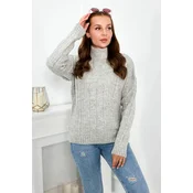 Kesi Sweater with turtleneck grey