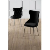 Hanah Home Set stolica Alpa, 85x59x146 cm, 6 komada, Crne