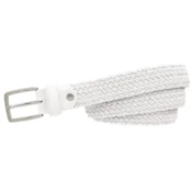 Alberto Belt Basic Braided Womens White 90