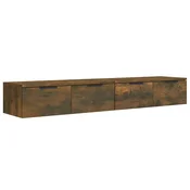Vidaxl Stenska omarica 2 kosa 68x30x20 cm inženirski les