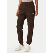 EA7 Emporio Armani Spodnji del trenirke 7W001416 AF26043 F6007 Temno rjava Regular Fit