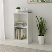 Polica za knjige bijela 40 x 24 x 75 cm od konstruiranog drva