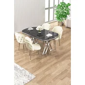 Hanah Home Trpezarijski set, 5 komada, Svetlozeleni