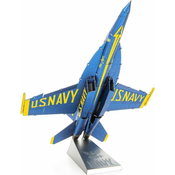 Metal Earth 3D sestavljanka F,A-18 Super Hornet - Modri angeli (ICONX)