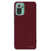 Silikonski prozorni ovitek za Xiaomi Redmi Note 10 Pro - Burgundy red