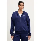 ADIDAS SPORTSWEAR Športna jopa na zadrgo Essentials  temno modra / bela