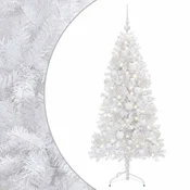Vidaxl Umetna božična jelka z bučko 120 cm 150 LED Toplo bela