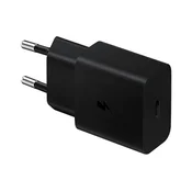 SAMSUNG mrežni punjac, Type-C prikljucak, 15 W, PD brzi punjac, CRNA EP-T1510NBEGEU