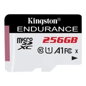 KINGSTON High Endurance microSD 256GB Class 10 UHS-I U1 V10 A1 SDCE/256GB spominska kartica