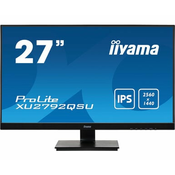 Monitor Iiyama 68,6 cm (27,0) XU2792QSU-B1 2560x1440 70Hz IPS 5ms DVI HDMI DisplayPort 2xUSB3.0  sRGB100% FreeSync ProLite