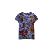 Desigual Majica Mickey žafran / svetlo lila / rdeča / črna