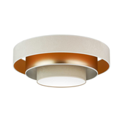 Duolla - LED Stropna svetilka LUNETA LED/26W/230V pr. 60 cm 4000K krem barva/zlata