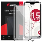 Novo kaljeno steklo Screen Samurai za Apple iPhone 15 Plus z okvirjem Easy Fit | 2 kosa