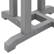 Vidaxl Barska miza Svetlo siva 55 x 55 x 107 cm Polietilen
